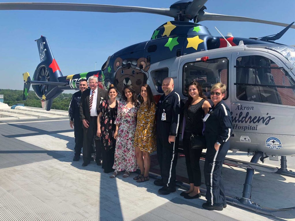 JP Recovery Team with Akron Children's Hospital Helicoptor